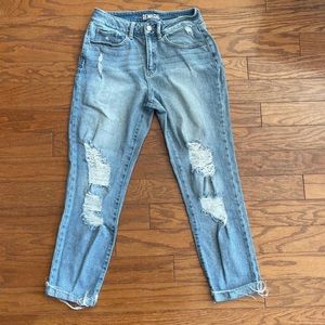 Super high rise mom jeans